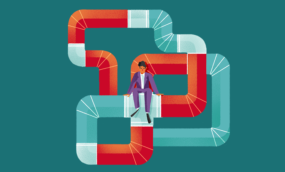 Visuel d’ambiance lié au produit Delta cash pooling, marché des entreprises