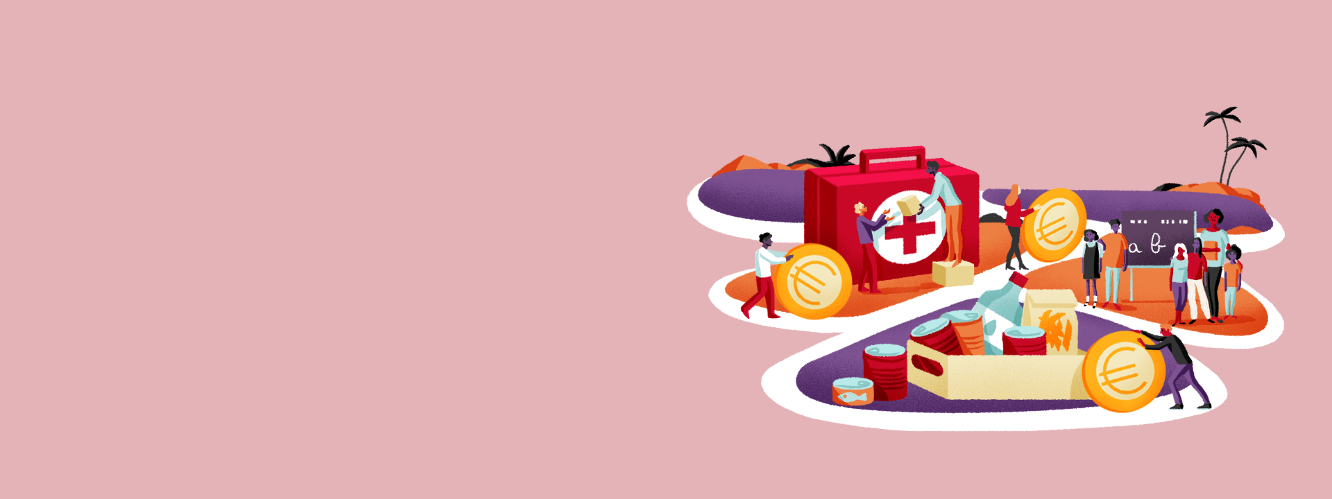 Visuel d’ambiance afin d'agir pour la solidarité internationale, marché des Particuliers