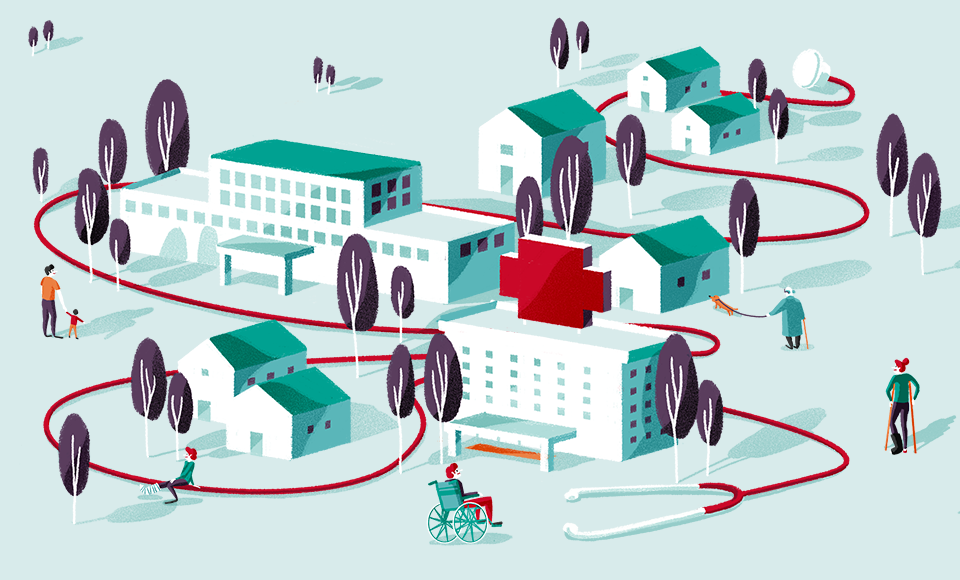 Visuel d'ambiance mobile lié à la page La banque de ceux qui prennent soin des autres, marché des Associations & ESS