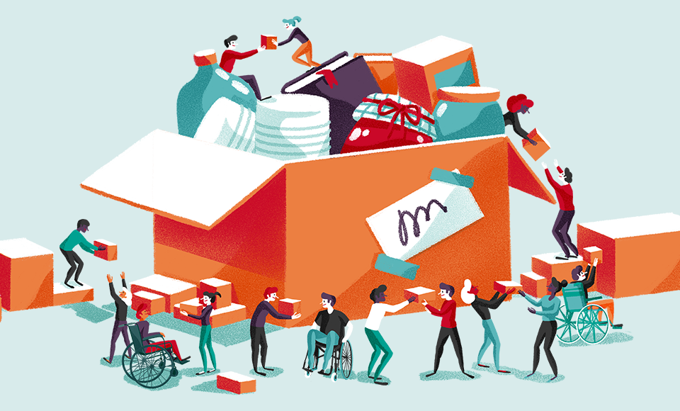 Visuel d'ambiance mobile li&eacute; &agrave; la page Inclusion, march&eacute; des Associations & ESS