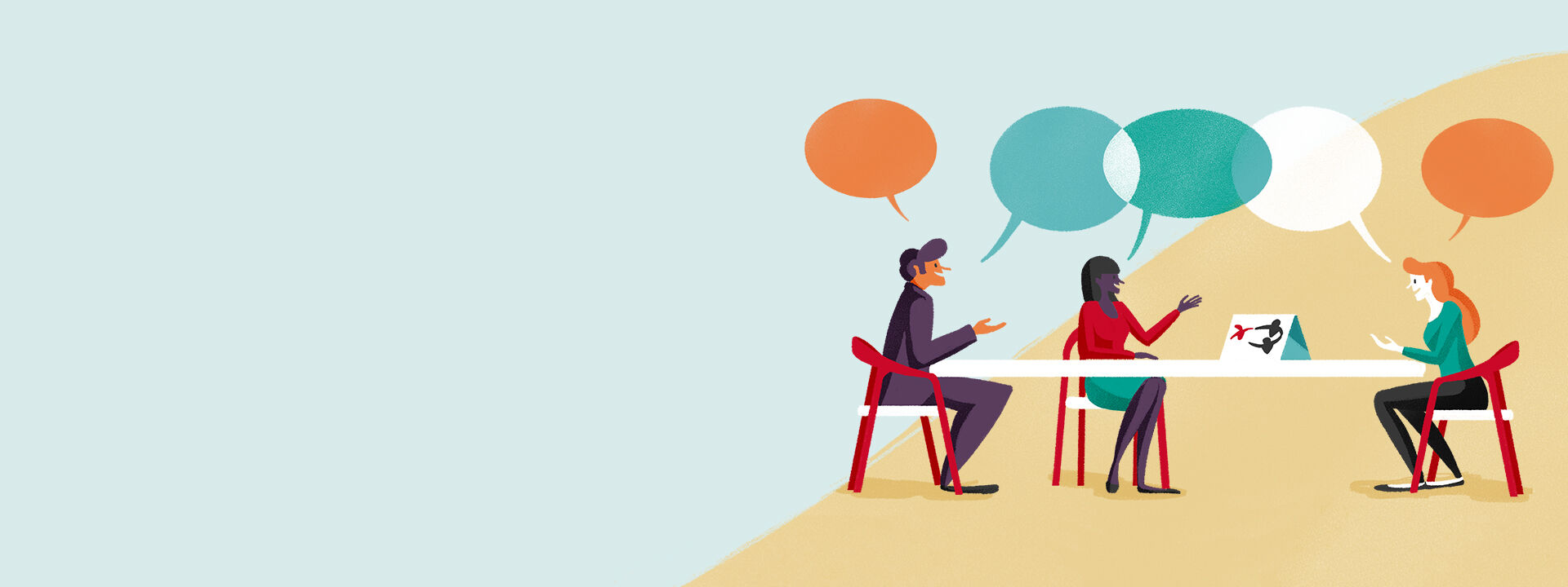 Visuel d’ambiance lié au sociétariat à et la gouvernance, marché Votre banque