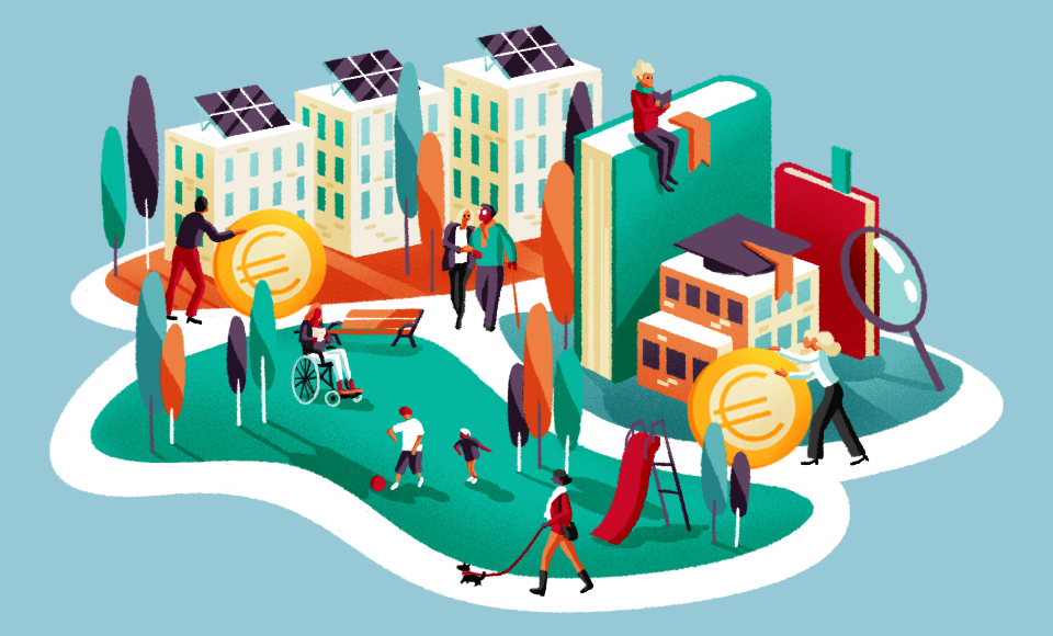 Visuel d&rsquo;ambiance afin d'agir pour une soci&eacute;t&eacute; plus juste, march&eacute; des Particuliers