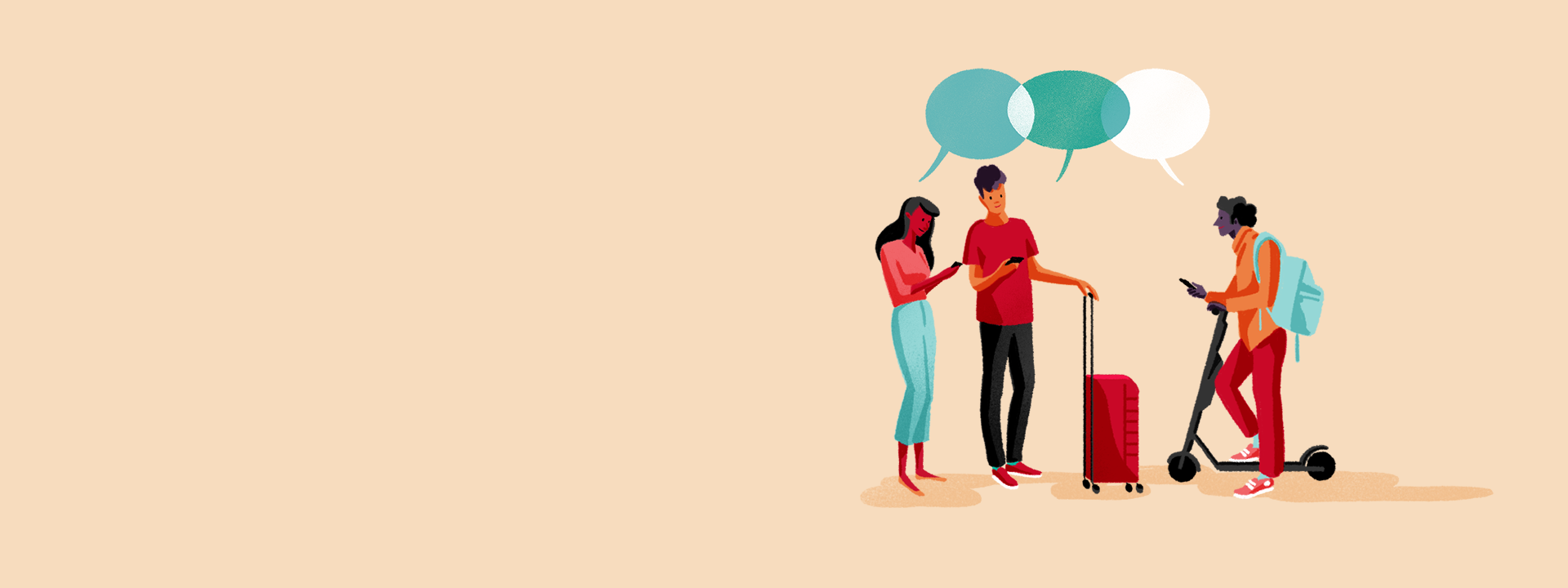 Visuel d&rsquo;ambiance li&eacute; aux &Eacute;tudiants et Jeunes actifs, march&eacute; des Particuliers