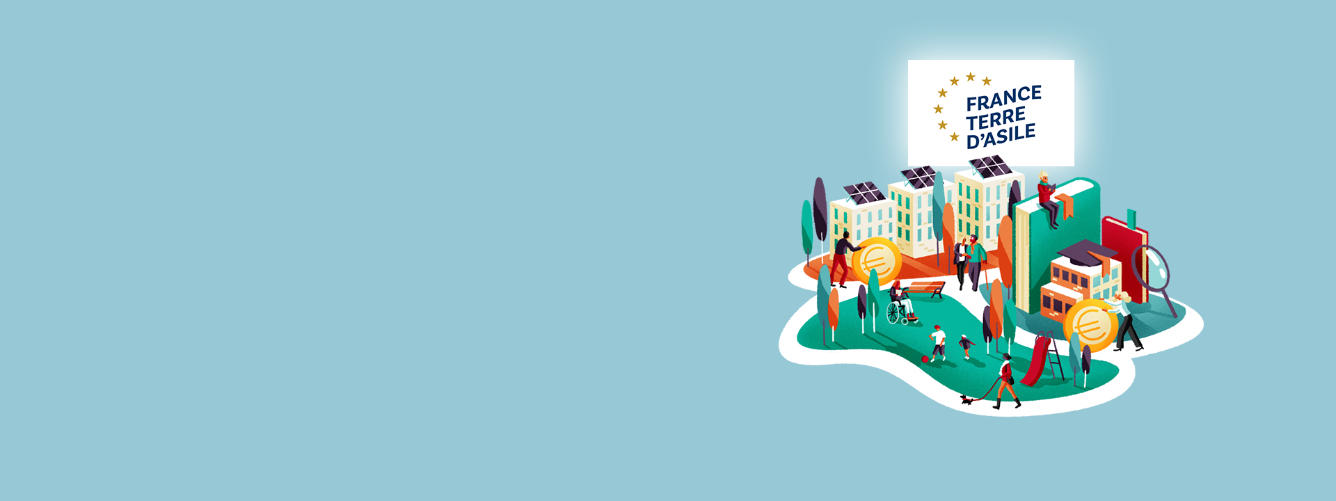 Visuel d&rsquo;ambiance li&eacute; &agrave; l'association France Terre d'Asile, march&eacute; des Particuliers