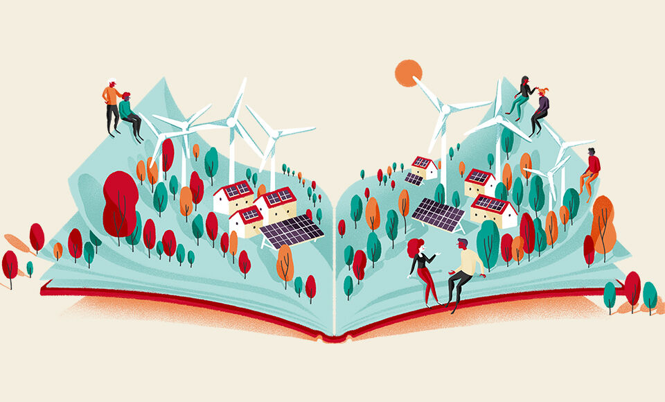 Visuel d’ambiance mobile lié au produit Responsabilité d’entreprise (RSE), marché Votre Banque