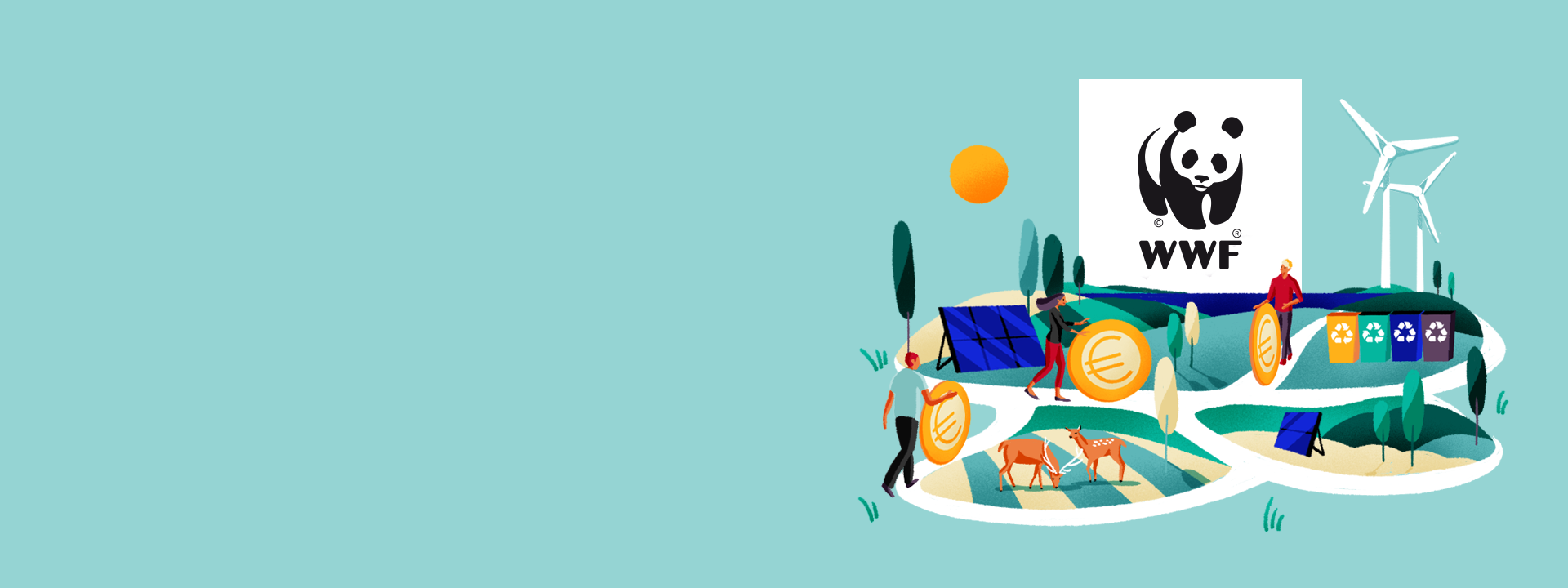 Visuel d&rsquo;ambiance li&eacute; &agrave; l'association WWF, march&eacute; des Particuliers
