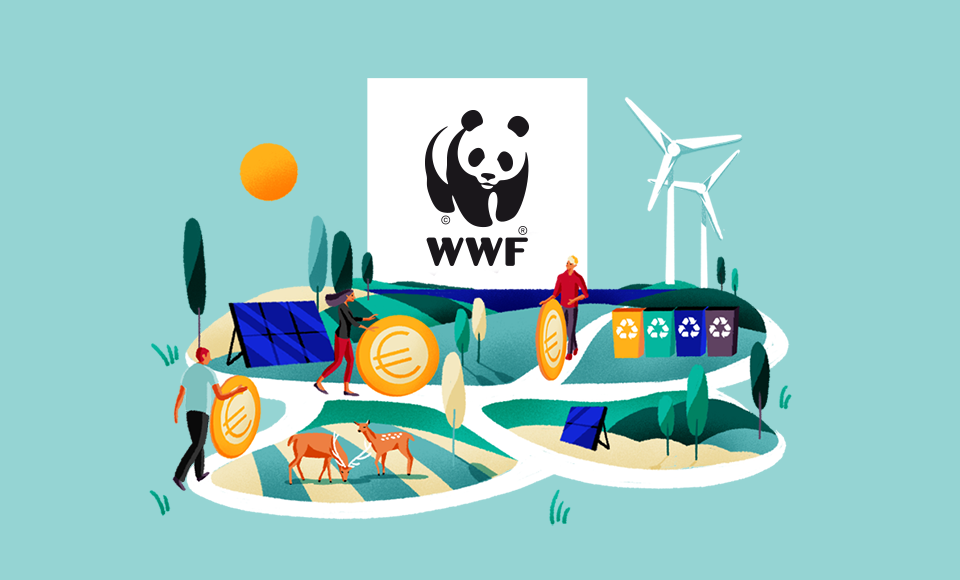 Visuel d’ambiance lié à l'association WWF, marché des Particuliers