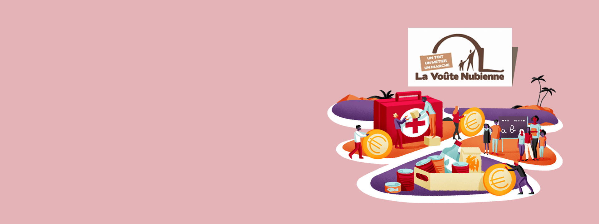 Visuel d&rsquo;ambiance li&eacute; &agrave; l'association La Vo&ucirc;te Nubienne, march&eacute; des Particuliers
