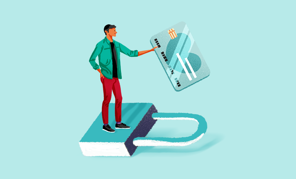 Visuel d’ambiance lié à Utiliser sa CB en toute sécurité, marché Votre Banque