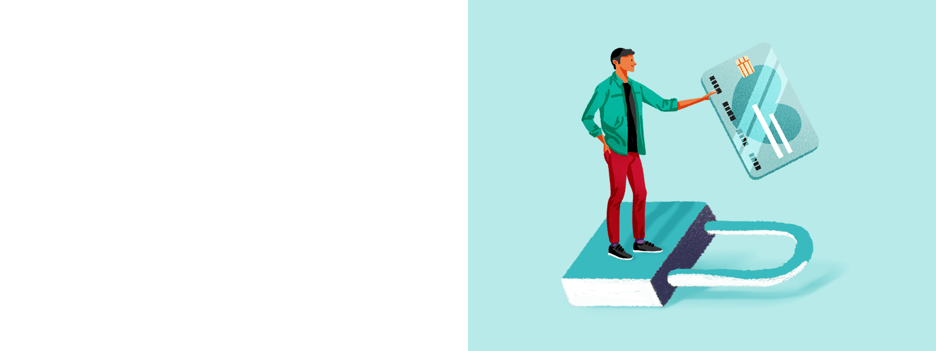 Visuel d’ambiance lié à Utiliser sa CB en toute sécurité, marché Votre Banque