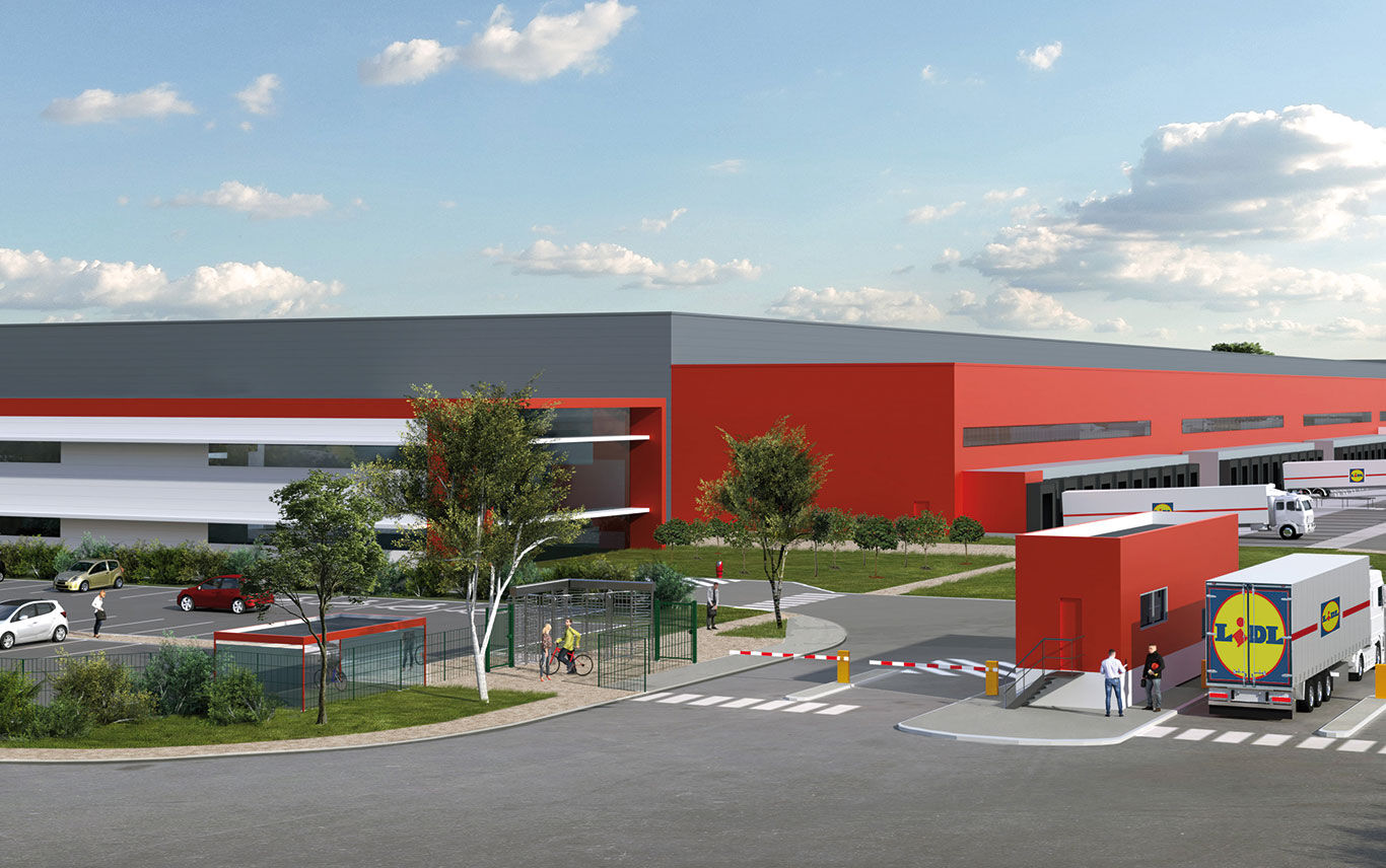 R&eacute;alisation de plateforme logistique 52 300 m&sup2; &agrave; Montceaux