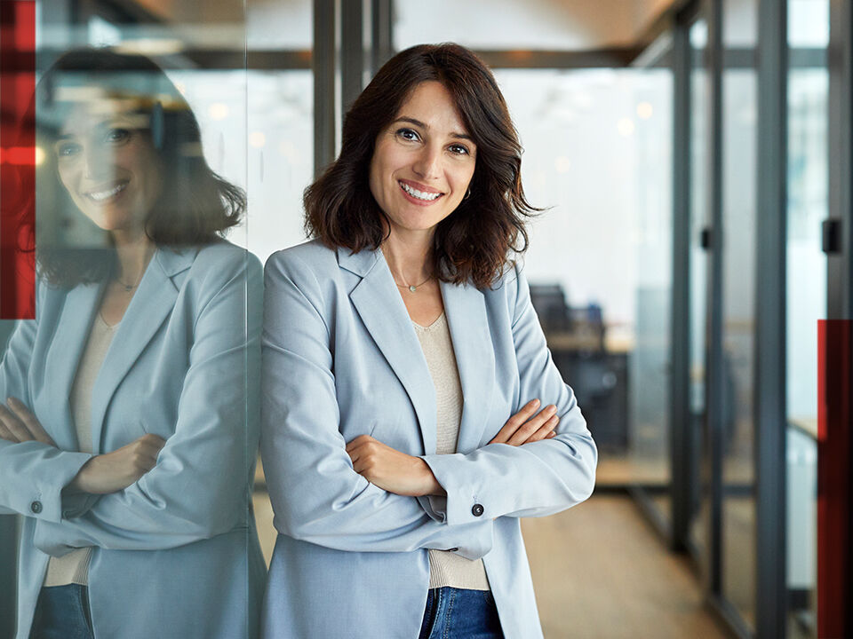 professionnelle souriante