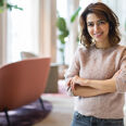 Femme souriante