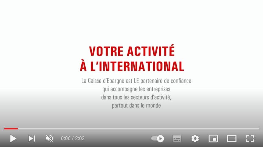 visuel vid&eacute;o activit&eacute; international