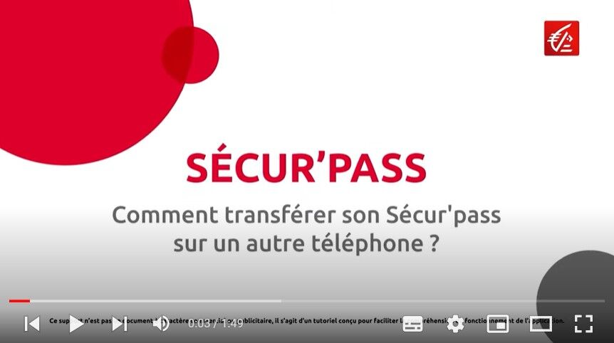 vid&eacute;o Transf&eacute;rer son s&eacute;cur'pass