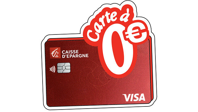 Carte &agrave; 0&euro; Caisse d'Epargne